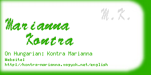 marianna kontra business card